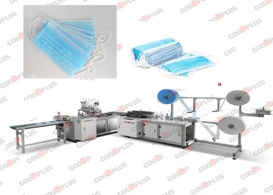 Nose Bridge Welding 80GSM  Facial Mask Making Machine With Touch Screen